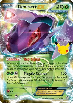 Genesect EX, 30th Classic Collection, no. 004