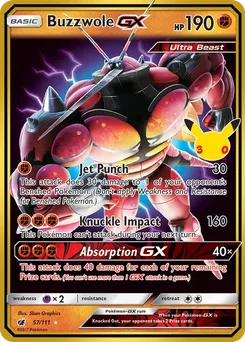 Buzzwole GX, 30th Classic Collection, no. 013