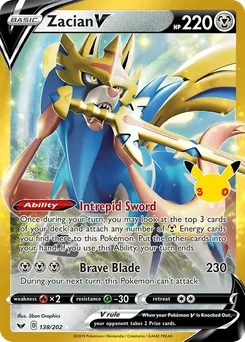 Zacian V, 30th Classic Collection, no. 028