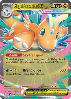 Mega Dragonite ex, MEP Black Star Promos, no. 091