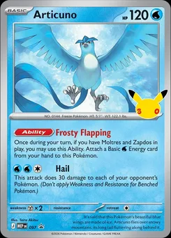Articuno, MEP Black Star Promos, no. 097
