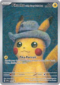 Pikachu with Grey Felt Hat, SVP Black Star Promos, no. 085