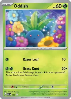 Oddish, SVP Black Star Promos, no. 102