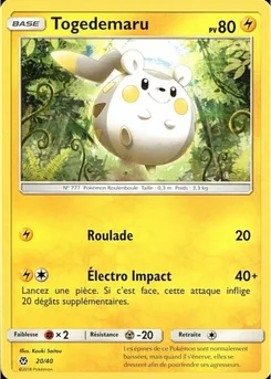 Togedemaru, Collection McDonald's 2018, n° 20