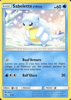 Sabelette d'Alola, Collection McDonald's 2018, n° 8