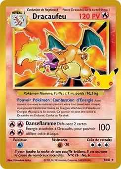 Dracaufeu, Collection Classique 30ᵉ Anniversaire, n° 001