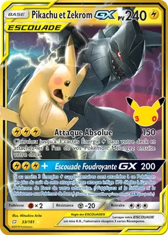 Pikachu et Zekrom GX, Collection Classique 30ᵉ Anniversaire, n° 008