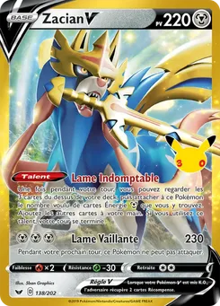 Zacian-V, Collection Classique 30ᵉ Anniversaire, n° 028