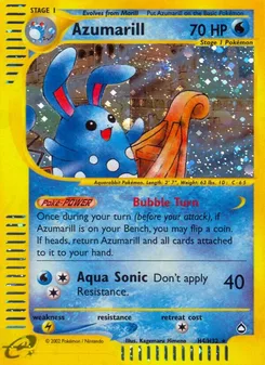 Azumarill, Aquapolis, no. H04