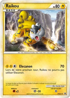 Raikou, Promo HGSS, n° HGSS19