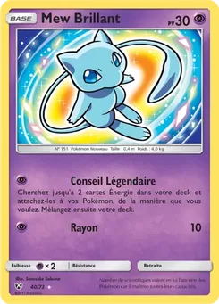 Mew Brillant, Légendes Brillantes, n° 40