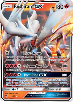 Reshiram GX, Majesté Des Dragons, n° 11