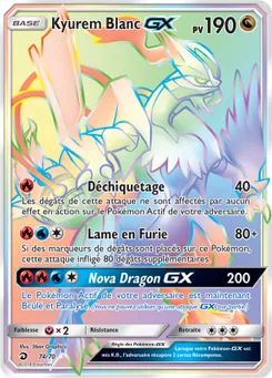 Kyurem Blanc GX, Majesté Des Dragons, n° 74