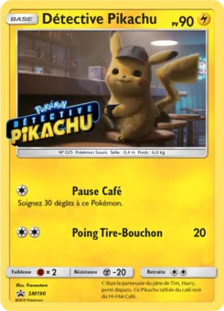 Détective Pikachu, Promo SM, n° SM190