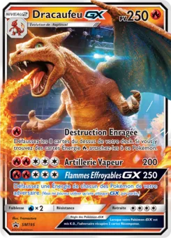 Dracaufeu GX, Promo SM, n° SM195