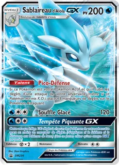 Sablaireau d’Alola GX, Promo SM, n° SM236