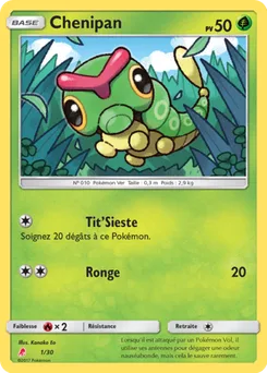 Caterpie, SM trainer Kit (Lycanroc), no. 1