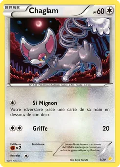 Chaglam, XY Kit du dresseur (Pikachu Libre), n° 1