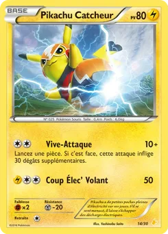 Pikachu Catcheur, XY Kit du dresseur (Pikachu Libre), n° 14