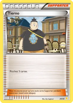 Tierno, XY Kit du dresseur (Pikachu Libre), n° 20