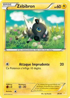 Zébibron, XY Kit du dresseur (Pikachu Libre), n° 26
