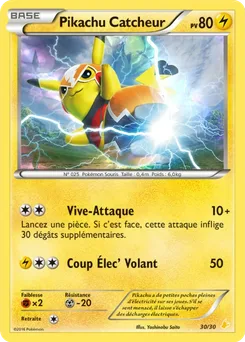 Pikachu Catcheur, XY Kit du dresseur (Pikachu Libre), n° 30